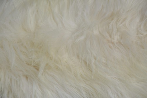 White sheepskin XL